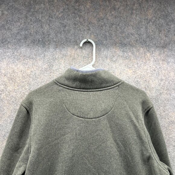 Ll Bean Sweater Women 2X Green Pullover 1/4 Zip Polyester Regular T Snap Jacket - Picture 12 of 12